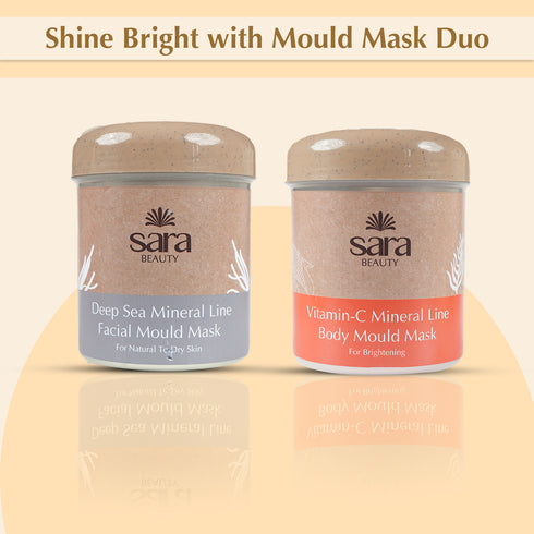 Sara DEEP SEA MINERAL  MOULD MASK No 11 + Vit-C Mineral Line Body Mould Mask No-13
